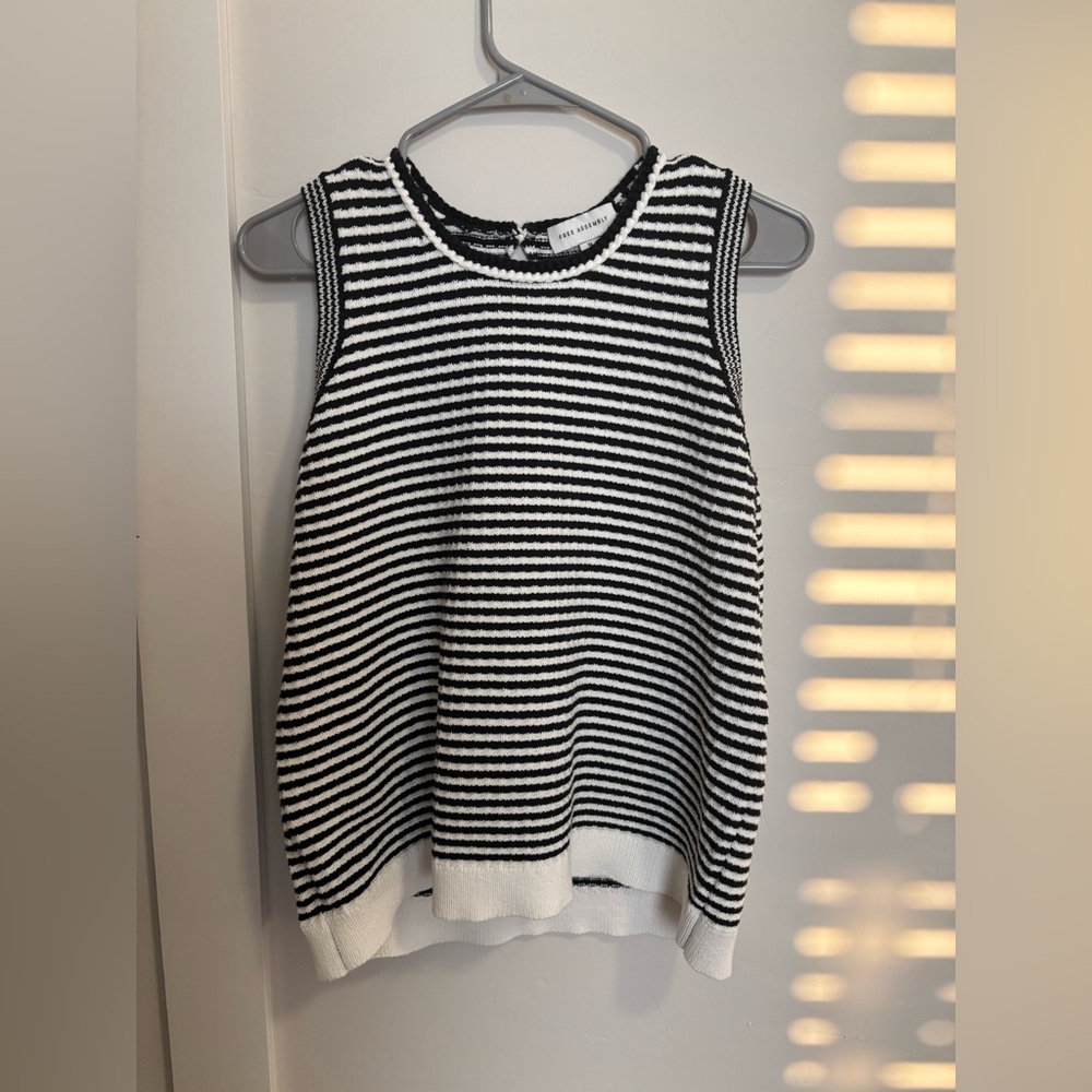 Ribbed Striped Tank Top